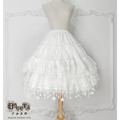 Boguta Star Tulle White and Black Star Deluxe Underskirt(Pre-Made Stock/Full Payment Without Shipping)